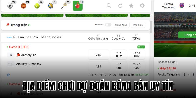 OK9 hiện đang là địa điểm chơi dự đoán bóng bàn hấp dẫn top đầu